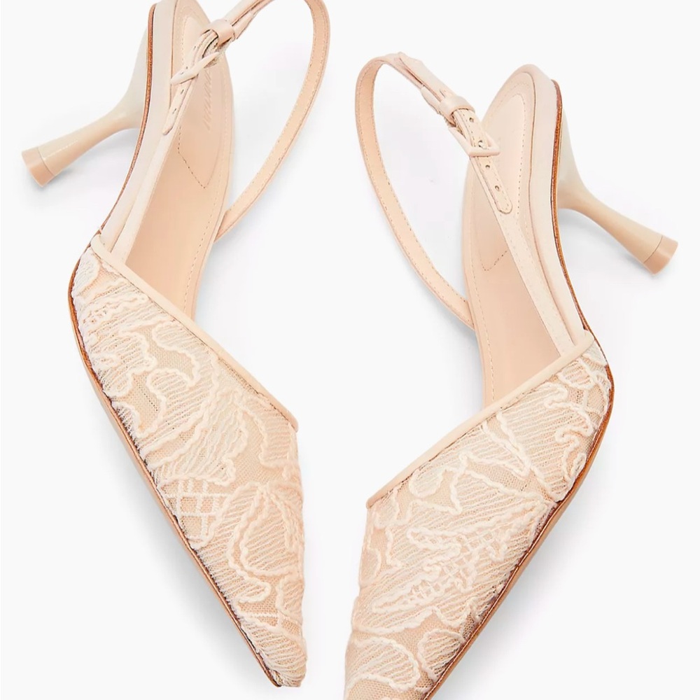 Simkhai Lace Nude Heels